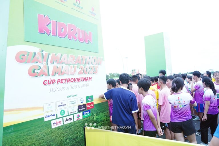 ĐƯỜNG ĐUA KID RUN VỚI HƠN 1000 MẦM NON CHẠY BỘ TẠI GIẢI CÀ MAU MARATHON 2023 