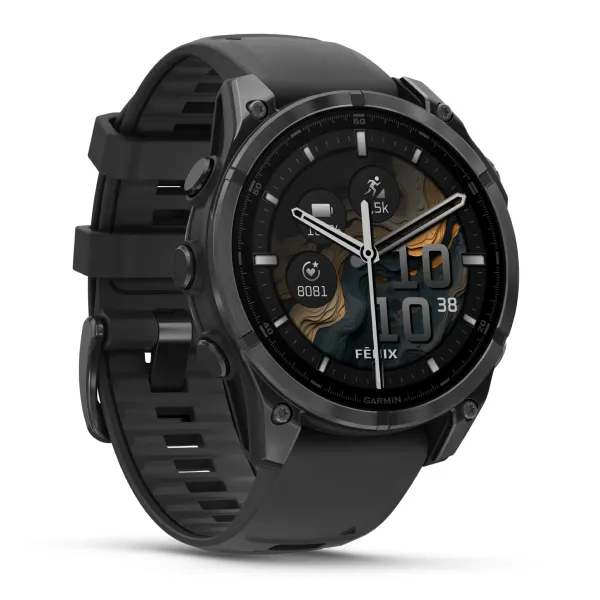 Đồng hồ thông minh Garmin Fenix 8 Màn Hình AMOLED 47mm Viền Thép - Ảnh 4