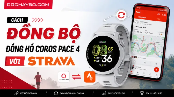 Cách Đồng Bộ Đồng Hồ Coros Pace 4 Với App Strava Chi Tiết Từng Bước