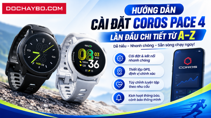 Hướng Dẫn Cài Đặt Coros Pace 4 Lần Đầu Chi Tiết Từ A–Z