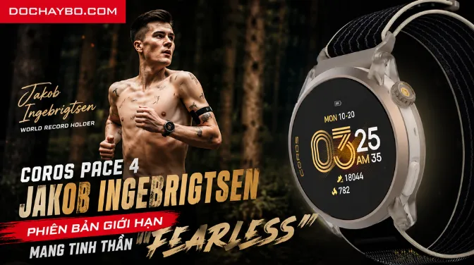 Đồng Hồ Coros Pace 4 Jakob Ingebrigtsen: Phiên Bản Giới Hạn Mang Tinh Thần “FEARLESS”