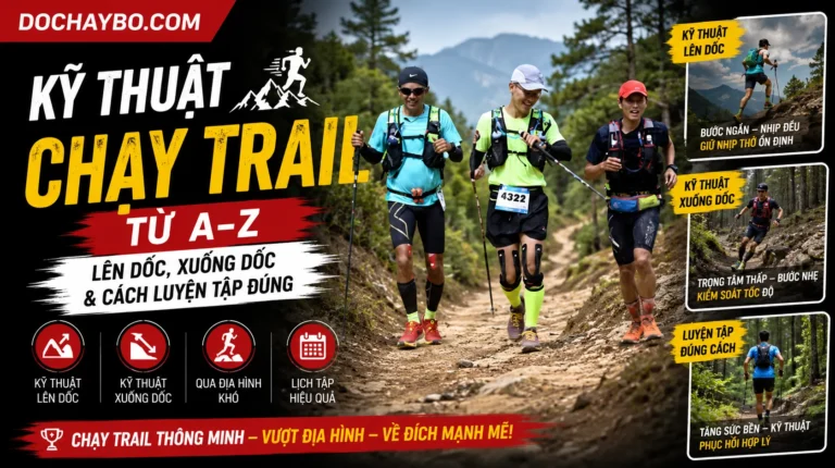 Kỹ Thuật Chạy Trail Từ A–Z: Lên Dốc, Xuống Dốc & Cách Luyện Tập Đúng