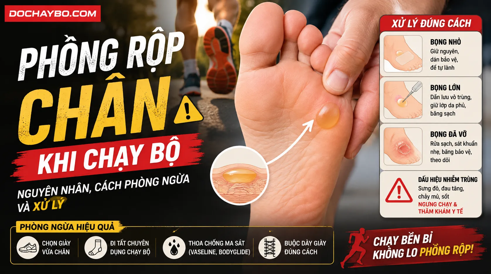 Phồng Rộp Chân Khi Chạy Bộ Nguyên Nhân, Cách Phòng Ngừa Và Xử Lý