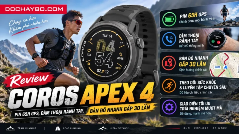 Review Đồng Hồ Coros Apex 4: Pin 65h GPS, Đàm Thoại Rảnh Tay, Bản Đồ Nhanh Gấp 30 Lần