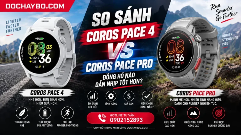 So Sánh Coros Pace 4 vs Coros Pace Pro: Đồng Hồ Nào Dẫn Nhịp Tốt Hơn?