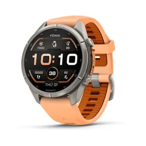43 mm - Pro - Titan Tự Nhiên - Dây Đeo Silicon Màu Hồng