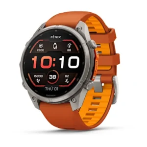 47 mm - Pro - Titan Tự Nhiên - Dây Đeo Silicon Màu Cam
